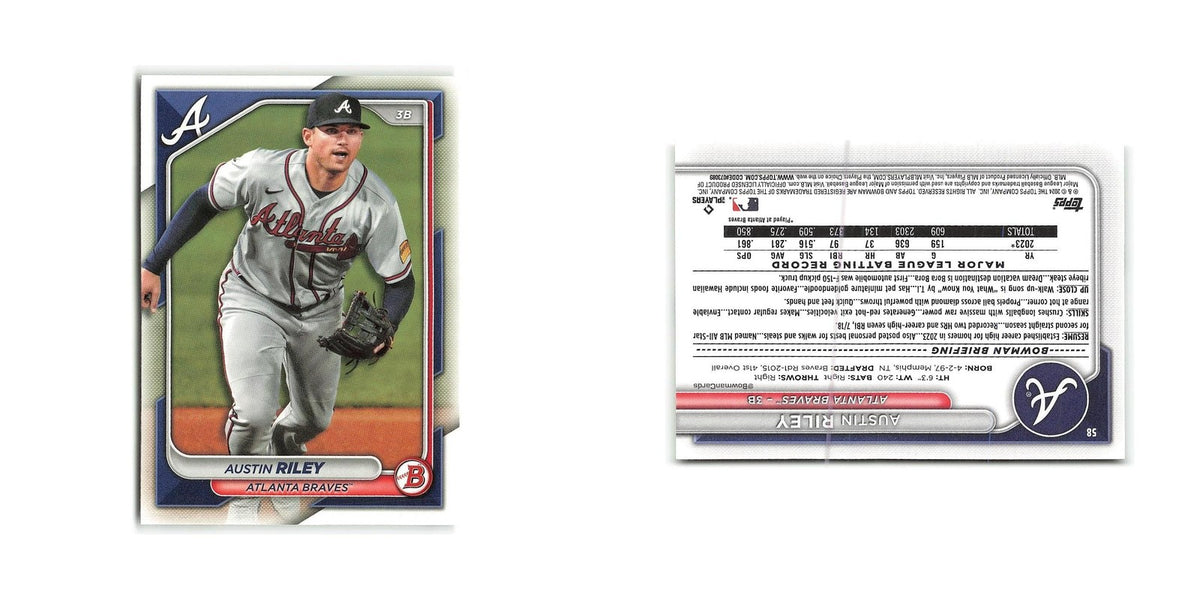 Austin Riley 2024 Bowman #58 Atlanta Braves Baseball Card NM