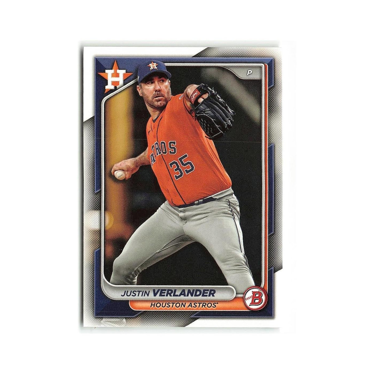 Justin Verlander 2024 Bowman #48 Houston Astros Baseball Card NM