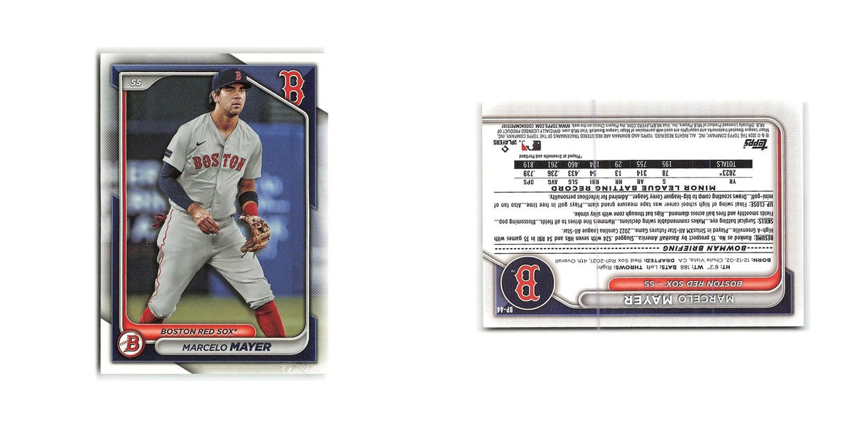 Marcelo Mayer 2024 Bowman #BP-44 Boston Red Sox Baseball Card NM
