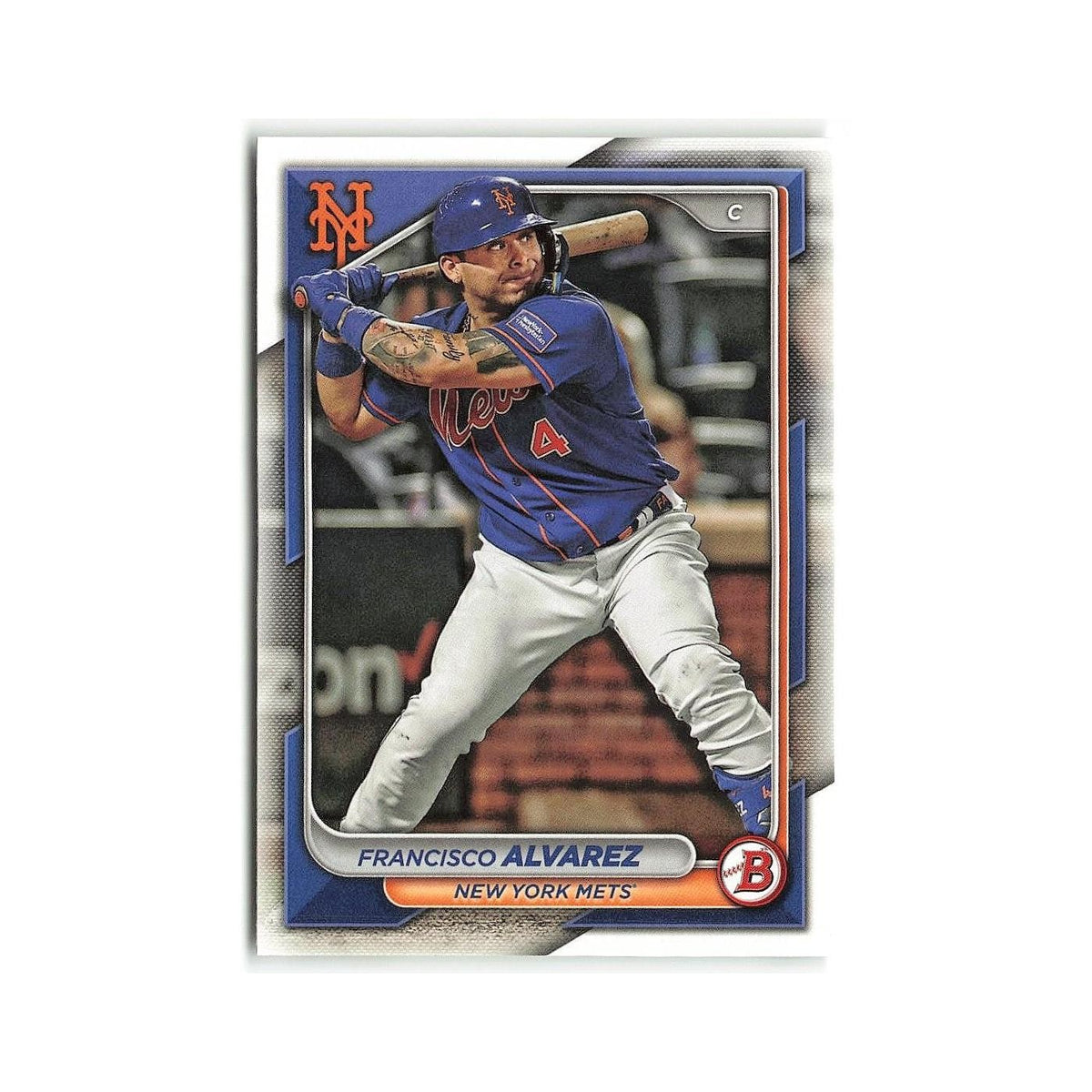 Francisco Alvarez 2024 Bowman #75 New York Mets Baseball Card NM