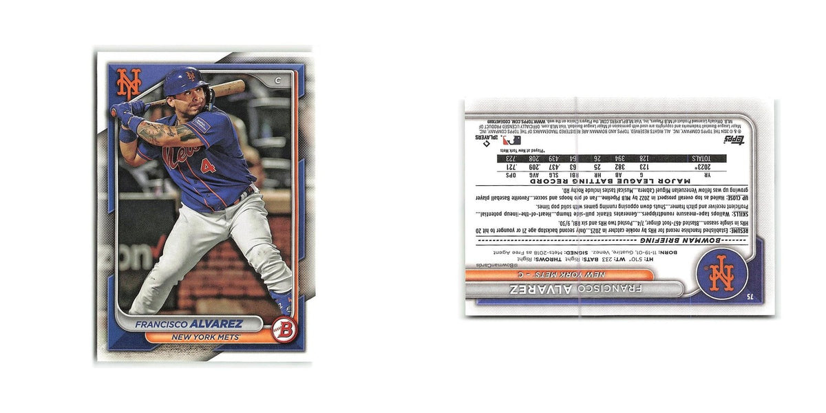 Francisco Alvarez 2024 Bowman #75 New York Mets Baseball Card NM