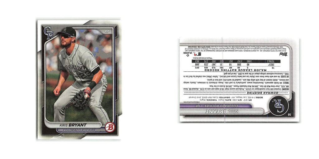 Kris Bryant 2024 Bowman #50 Colorado Rockies Baseball Card NM