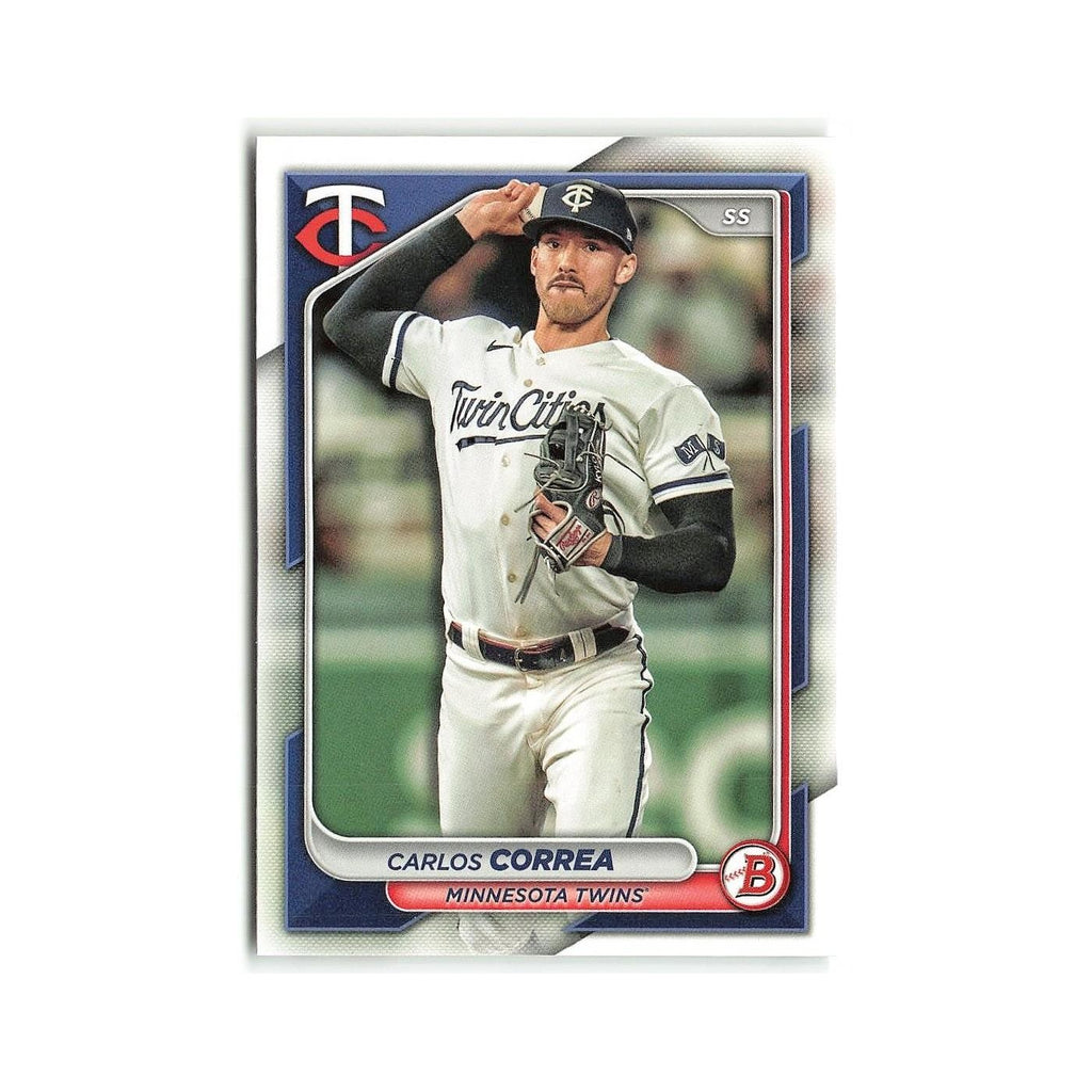 Carlos Correa 2024 Bowman #23 Minnesota Twins Baseball Card NM