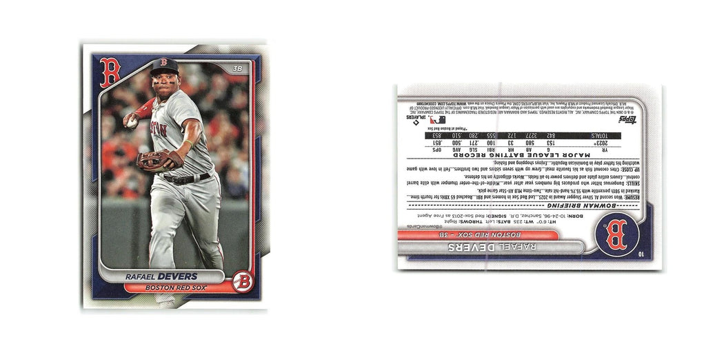 Rafael Devers 2024 Bowman #10 Boston Red Sox Baseball Card NM
