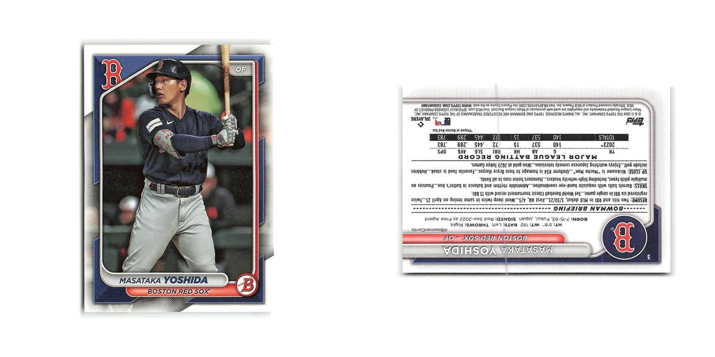 Masataka Yoshida 2024 Bowman #5 Boston Red Sox Baseball Card NM