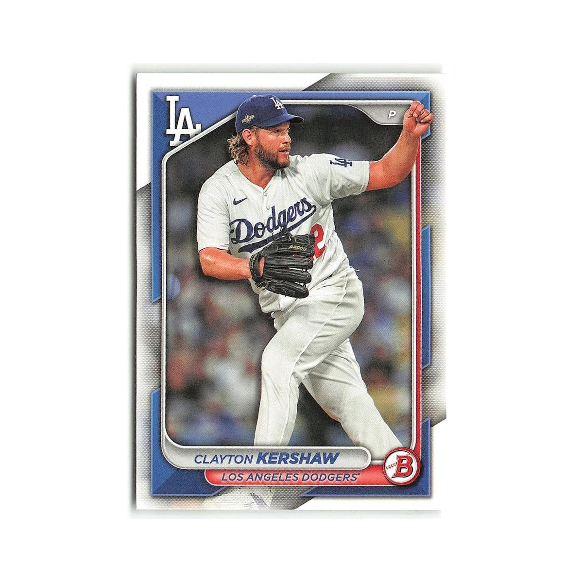Clayton Kershaw 2024 Bowman #56 Los Angeles Dodgers Baseball Card NM