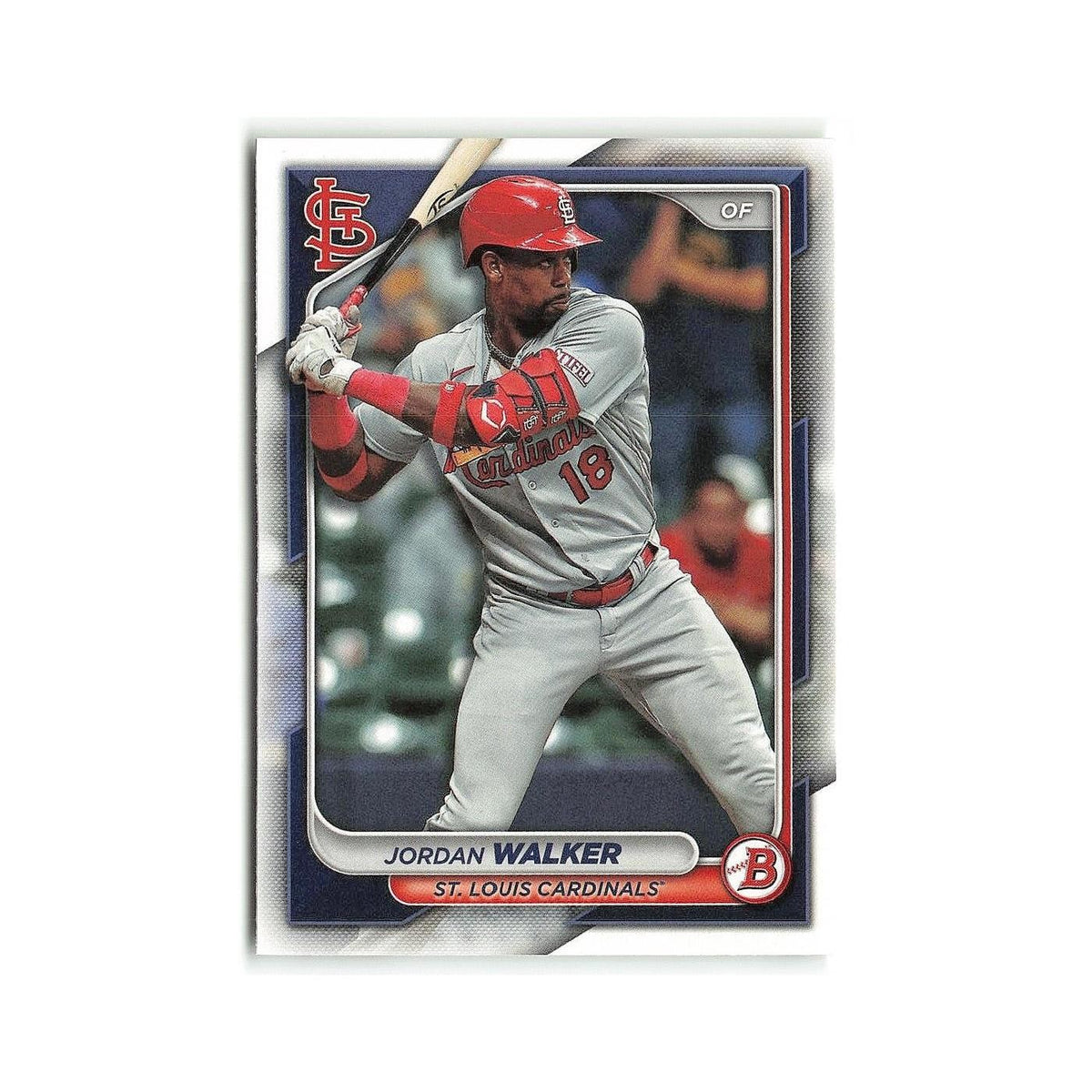 Jordan Walker 2024 Bowman #29 St. Louis Cardinals Baseball Card NM