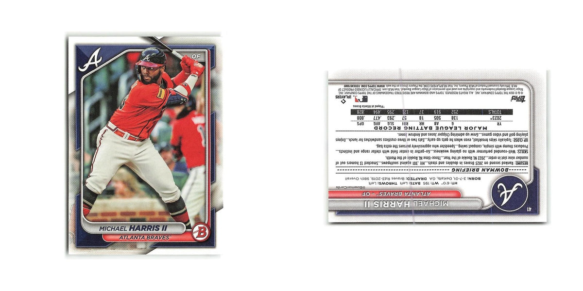 Michael Harris II 2024 Bowman #41 Atlanta Braves Baseball Card NM