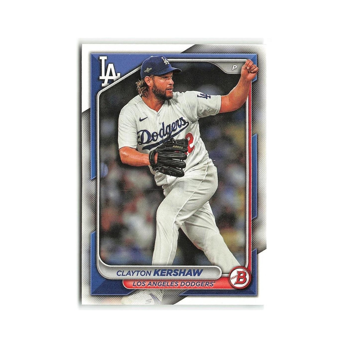 Clayton Kershaw 2024 Bowman #56 Los Angeles Dodgers Baseball Card NM