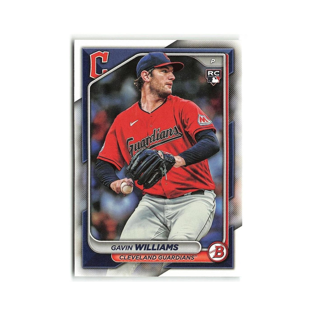 Gavin Williams Rookie 2024 Bowman #66 Cleveland Guardians Baseball Card NM