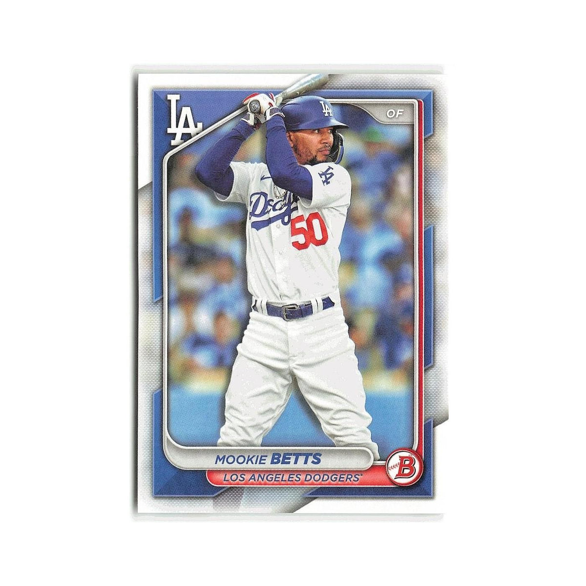 Mookie Betts 2024 Bowman #40 Los Angeles Dodgers Baseball Card NM
