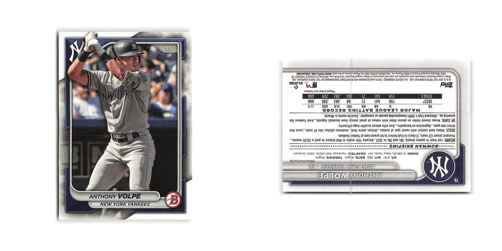 Anthony Volpe 2024 Bowman #76 New York Yankees Baseball Card NM