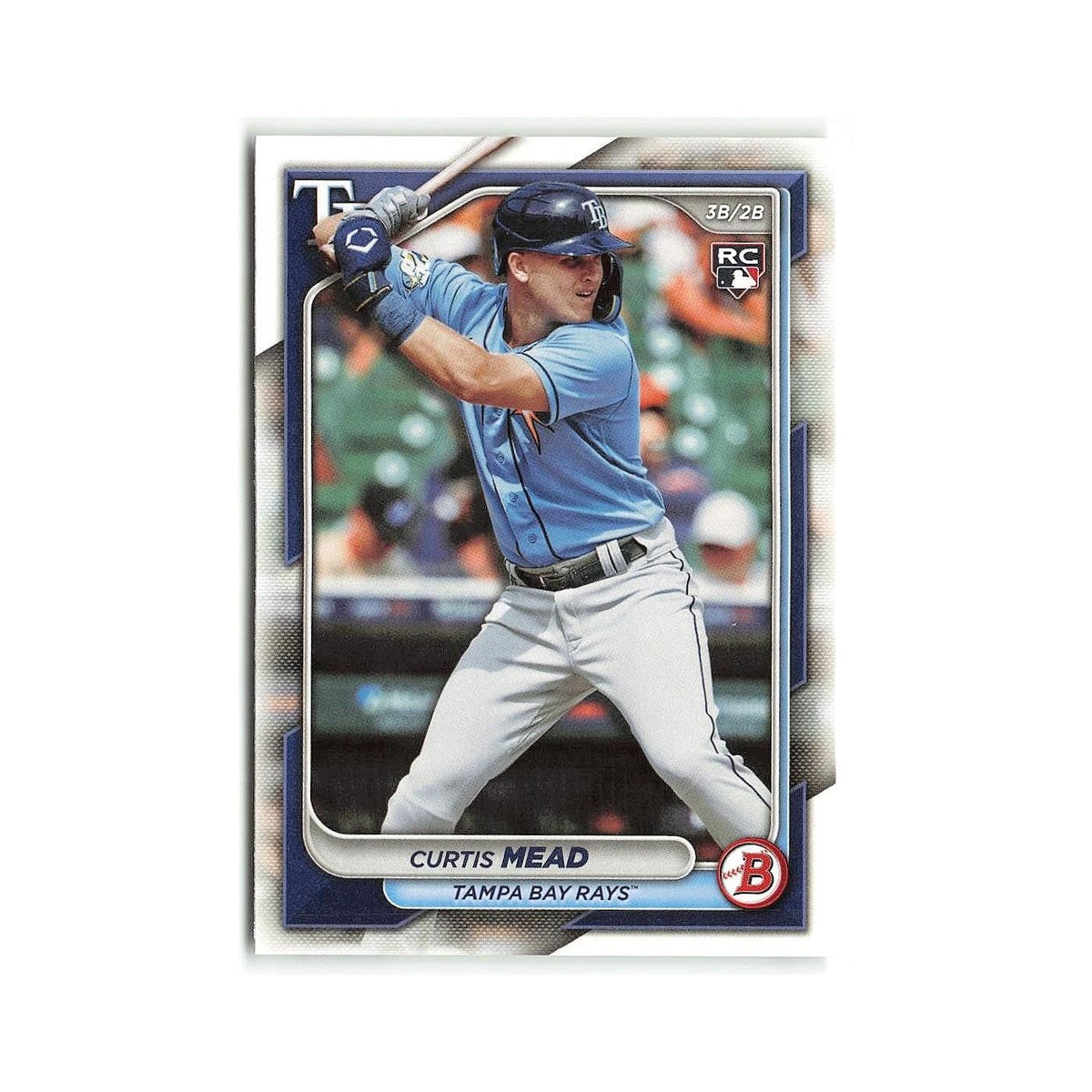 Curtis Mead Rookie 2024 Bowman #28 Tampa Bay Rays Baseball Card NM
