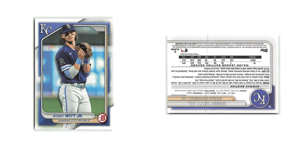 Bobby Witt Jr. 2024 Bowman #59 Kansas City Royals Baseball Card NM