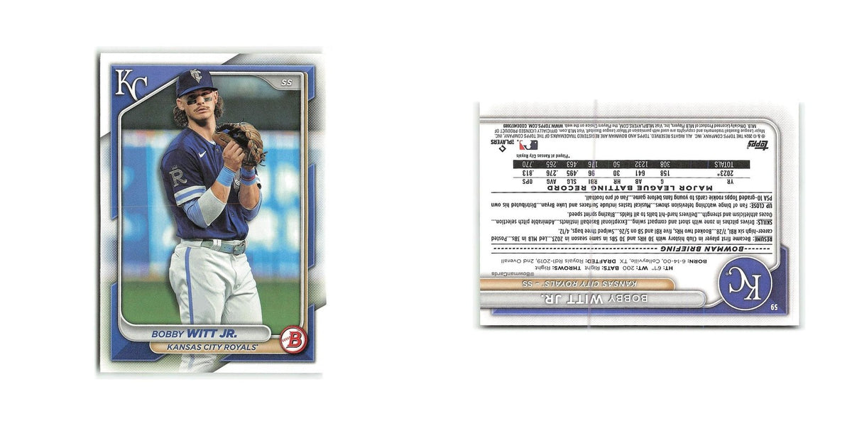 Bobby Witt Jr. 2024 Bowman #59 Kansas City Royals Baseball Card NM