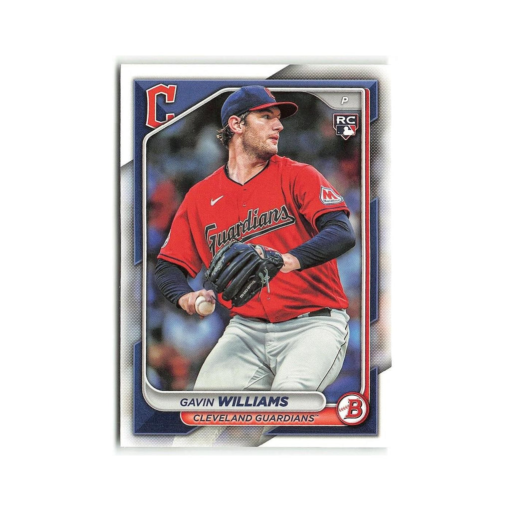 Gavin Williams Rookie 2024 Bowman #66 Cleveland Guardians Baseball Card NM