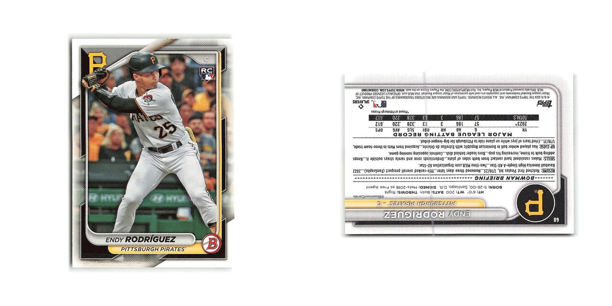 Endy Rodriguez 2024 Bowman #68 Pittsburgh Pirates Baseball Card NM