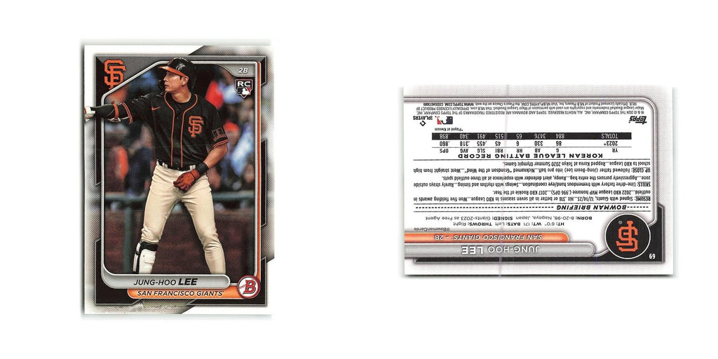 Jung-hoo Lee Rookie 2024 Bowman #69 San Francisco Giants Baseball Card NM
