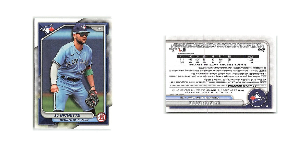 Bo Bichette 2024 Bowman #83 Toronto Blue Jays Baseball Card NM