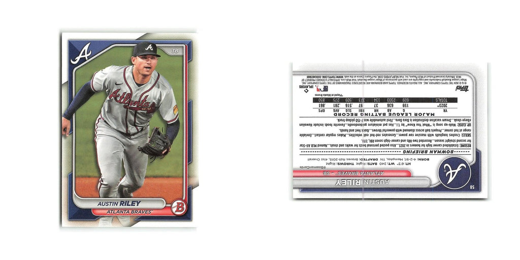 Austin Riley 2024 Bowman #58 Atlanta Braves Baseball Card NM