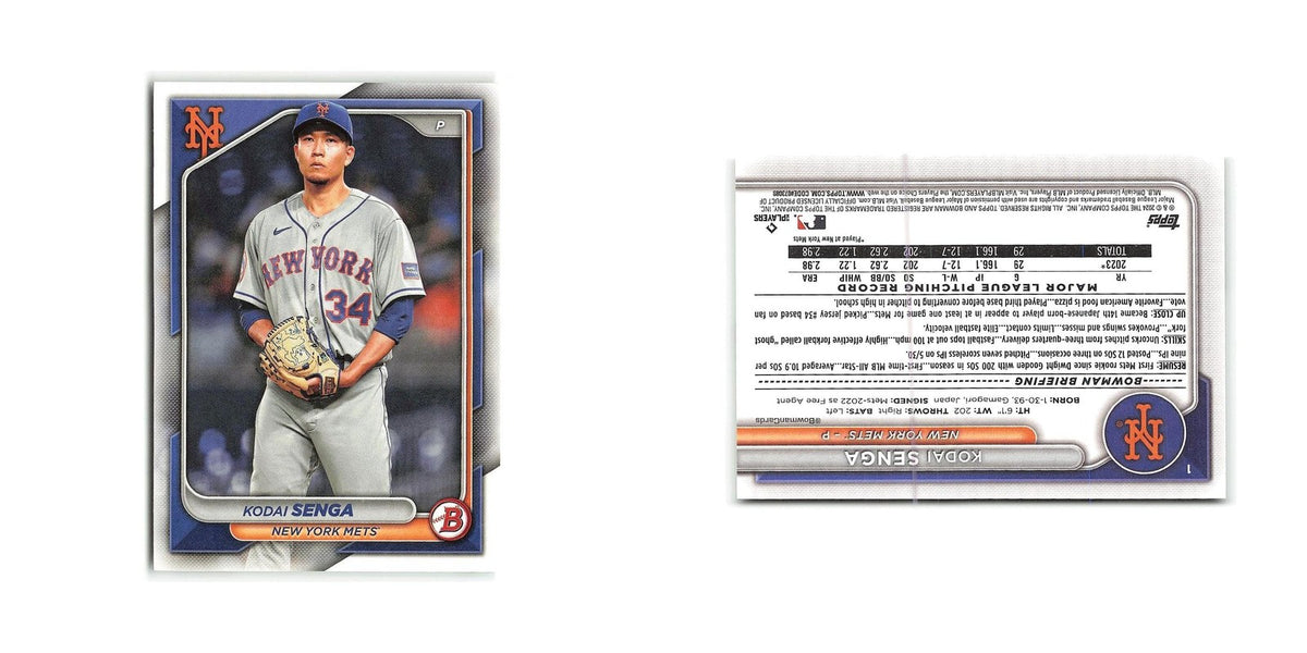 Kodai Senga 2024 Bowman #1 New York Mets Baseball Card NM
