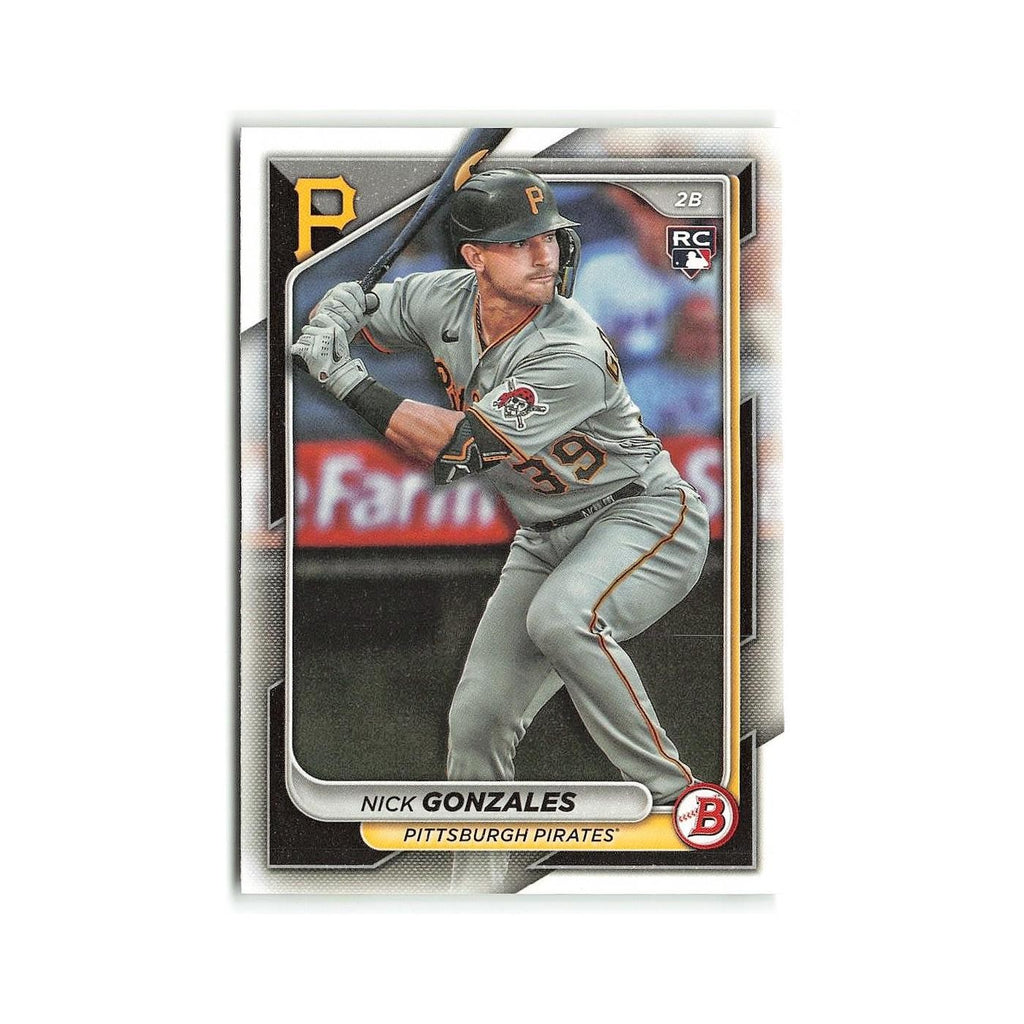 Nick Gonzales Rookie 2024 Bowman #62 Pittsburgh Pirates Baseball Card NM
