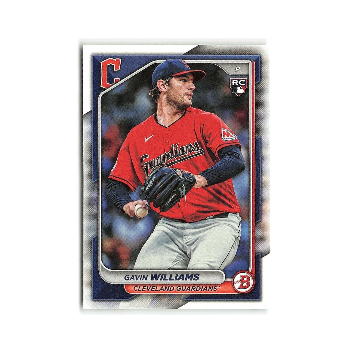 Gavin Williams Rookie 2024 Bowman #66 Cleveland Guardians Baseball Card NM