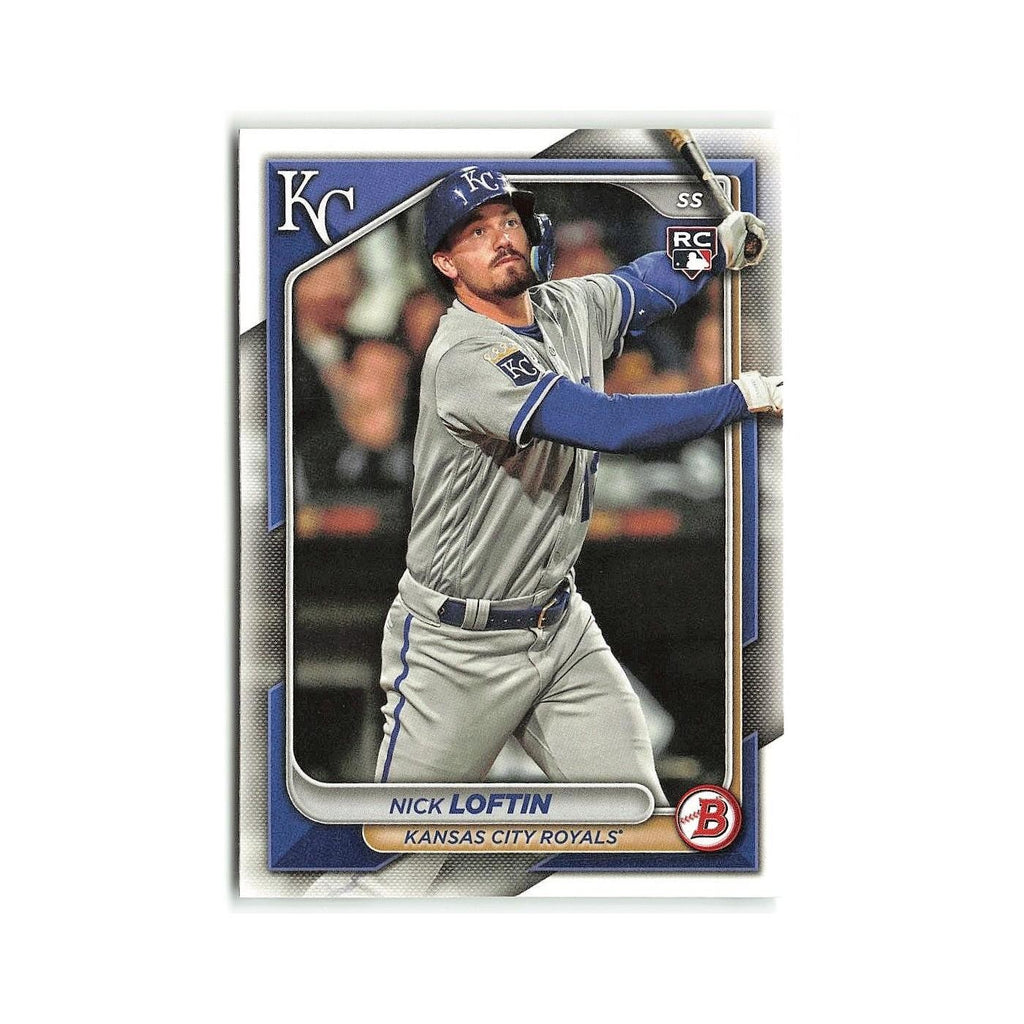 Nick Loftin Rookie 2024 Bowman #71 Kansas City Royals Baseball Card NM