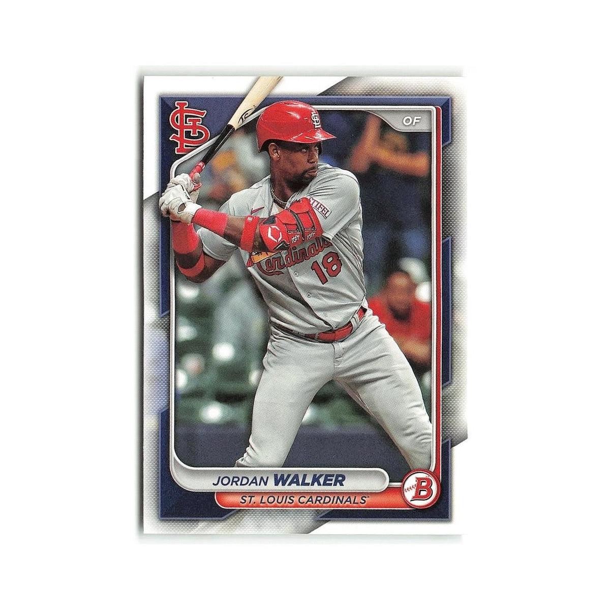 Jordan Walker 2024 Bowman #29 St. Louis Cardinals Baseball Card NM
