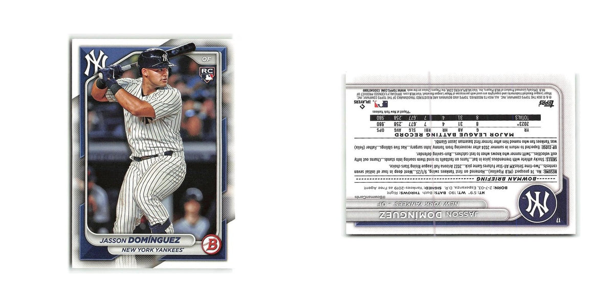 Jasson Dominguez Rookie 2024 Bowman #17 New York Yankees Baseball Card NM