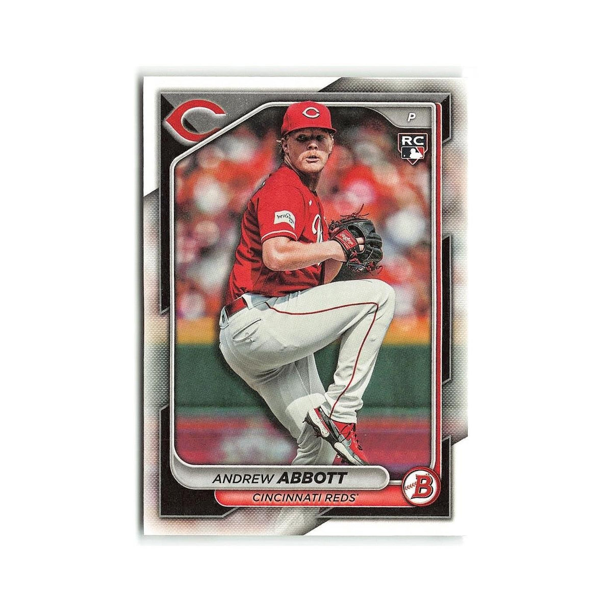 Andrew Abbott Rookie 2024 Bowman #70 Cincinnati Reds Baseball Card NM