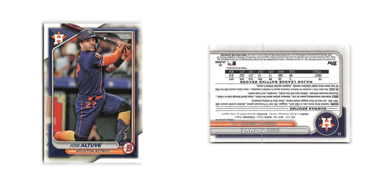 Jose Altuve 2024 Bowman #73 Houston Astros Baseball Card NM