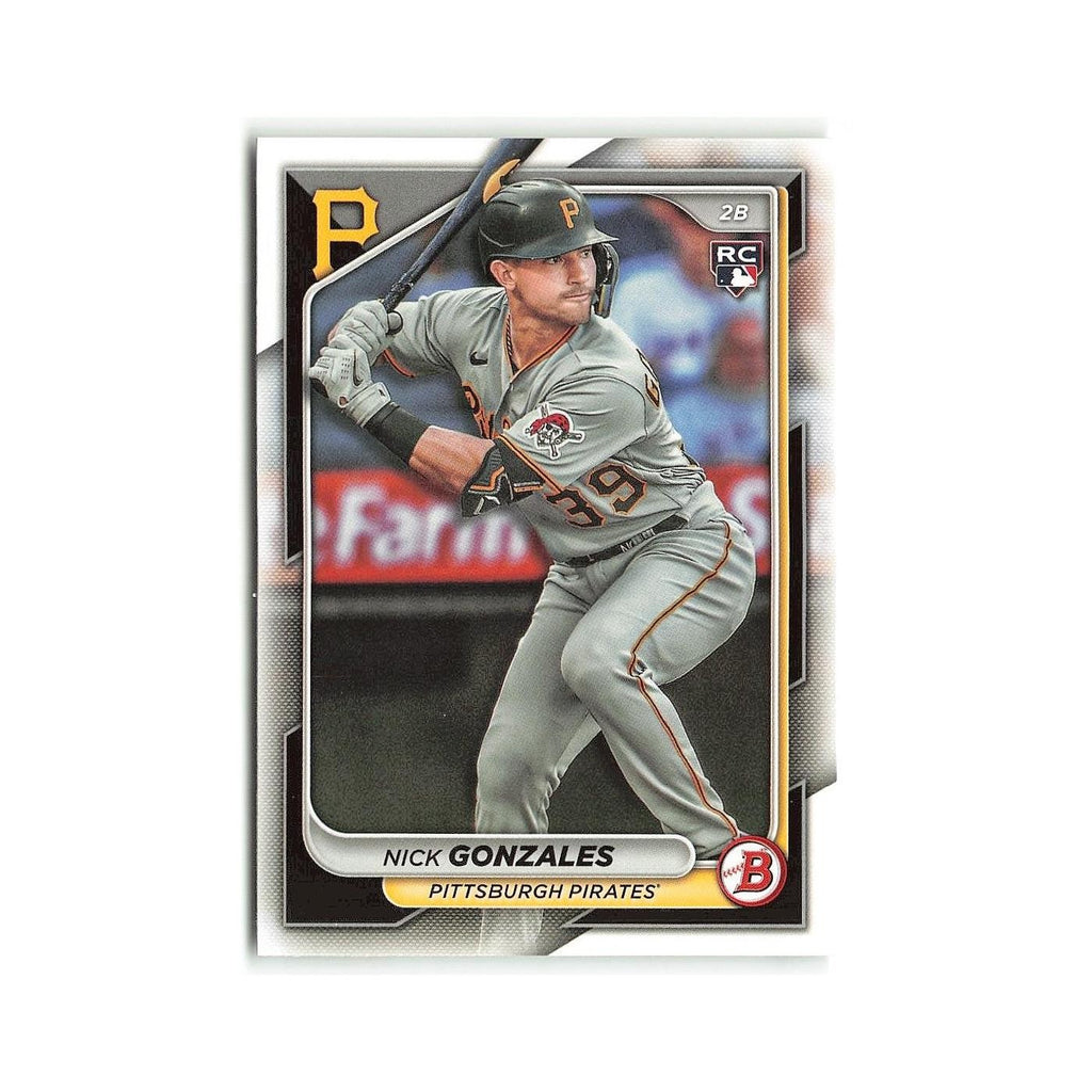 Nick Gonzales Rookie 2024 Bowman #62 Pittsburgh Pirates Baseball Card NM