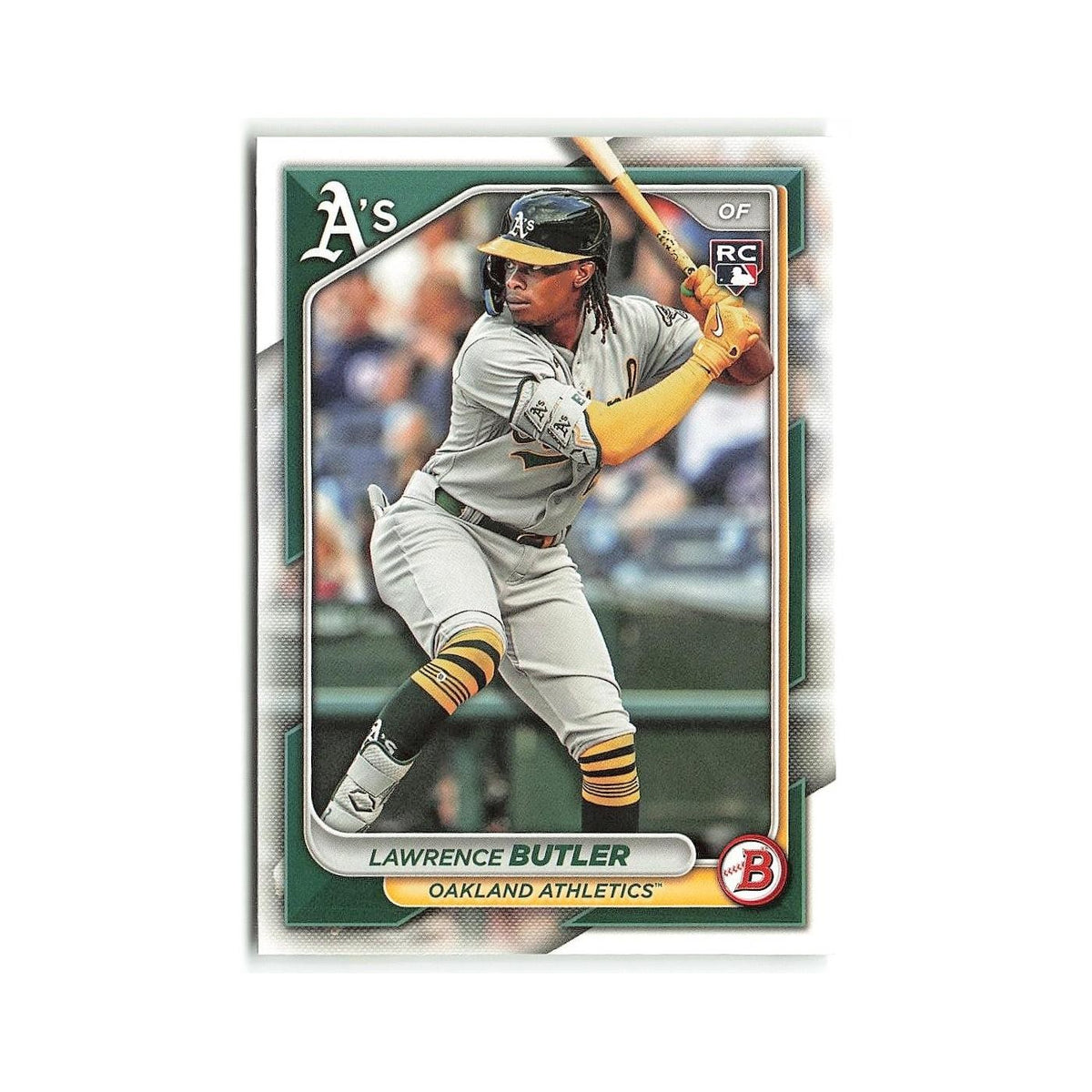 Lawrence Butler Rookie 2024 Bowman #44 Oakland Athletics Baseball Card NM