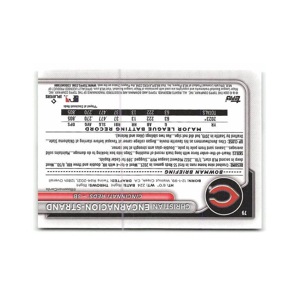 Christian Encarnacion-Strand Rookie 2024 Bowman #79 Cincinnati Reds NM