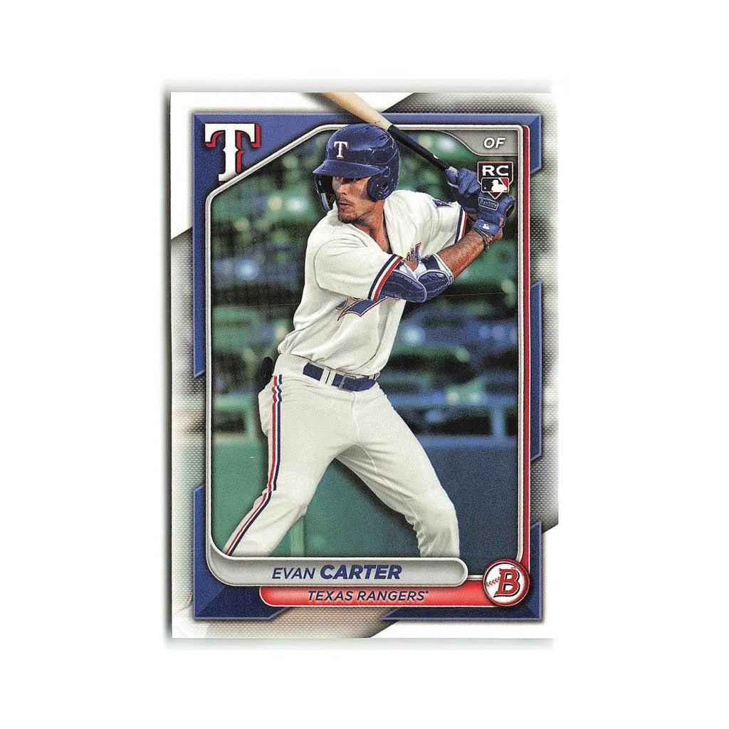 Evan Carter Rookie 2024 Bowman #46 Texas Rangers Baseball Card NM
