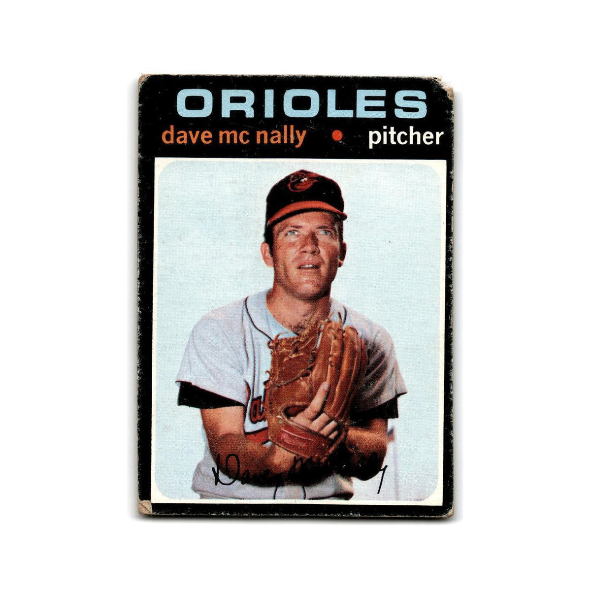 Dave McNally 1971 Topps #320 Baltimore Orioles Baseball Card Poor