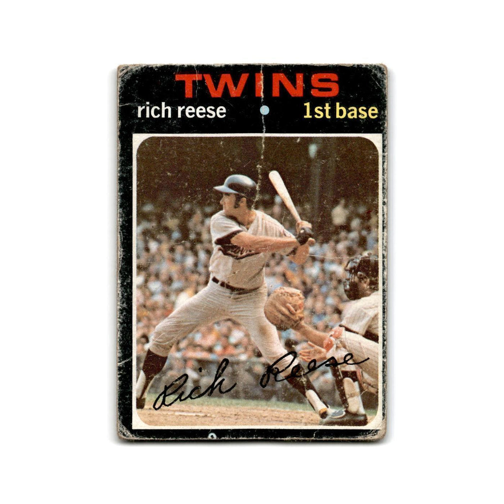 Rich Reese 1971 Topps #349 Minnesota Twins Baseball Card Poor