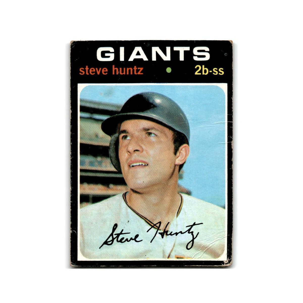 Steve Huntz 1971 Topps #486 San Francisco Giants Baseball Card Poor