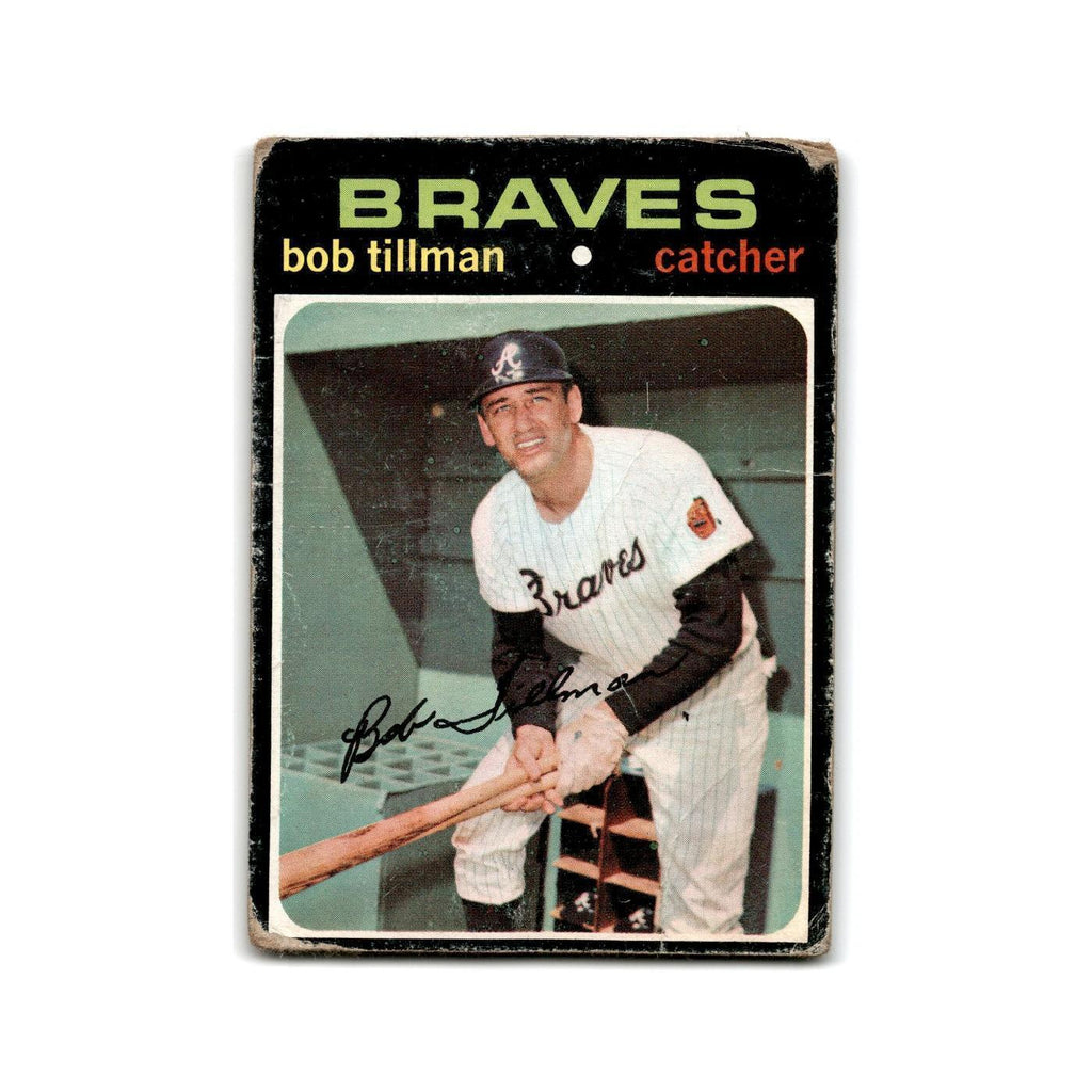 Bob Tillman 1971 Topps #244 Atlanta Braves Baseball Card Poor