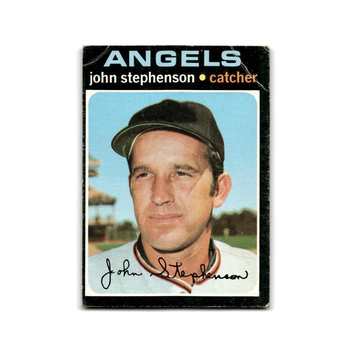 John Stephenson 1971 Topps #421 California Angels Baseball Card Poor
