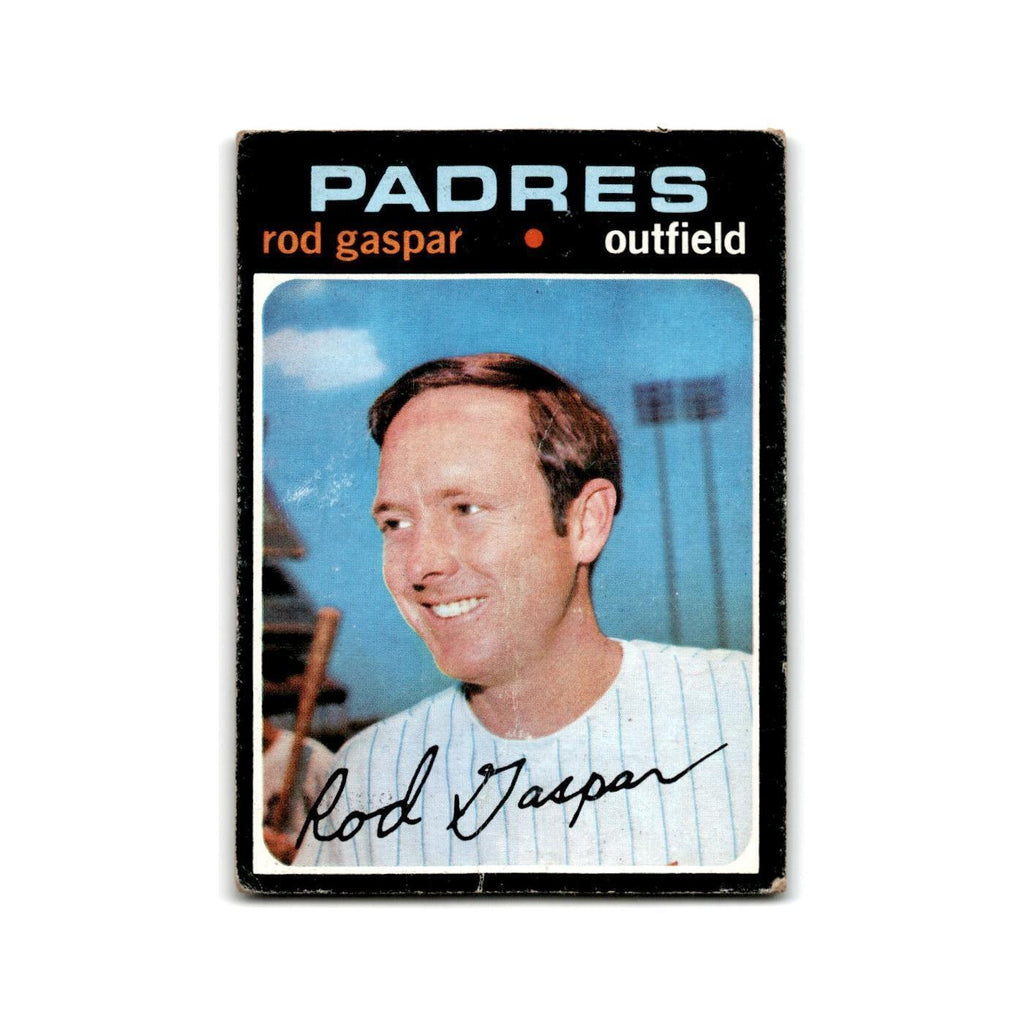 Rod Gaspar 1971 Topps #383 San Diego Padres Baseball Card Poor