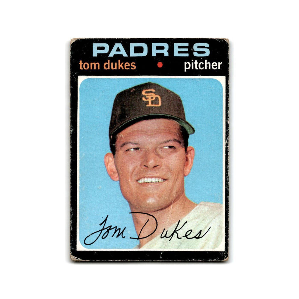 Tom Dukes 1971 Topps #106 San Diego Padres Baseball Card Poor