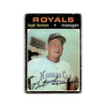 Bob Lemon 1971 Topps #91 Kansas City Royals Baseball Card Poor
