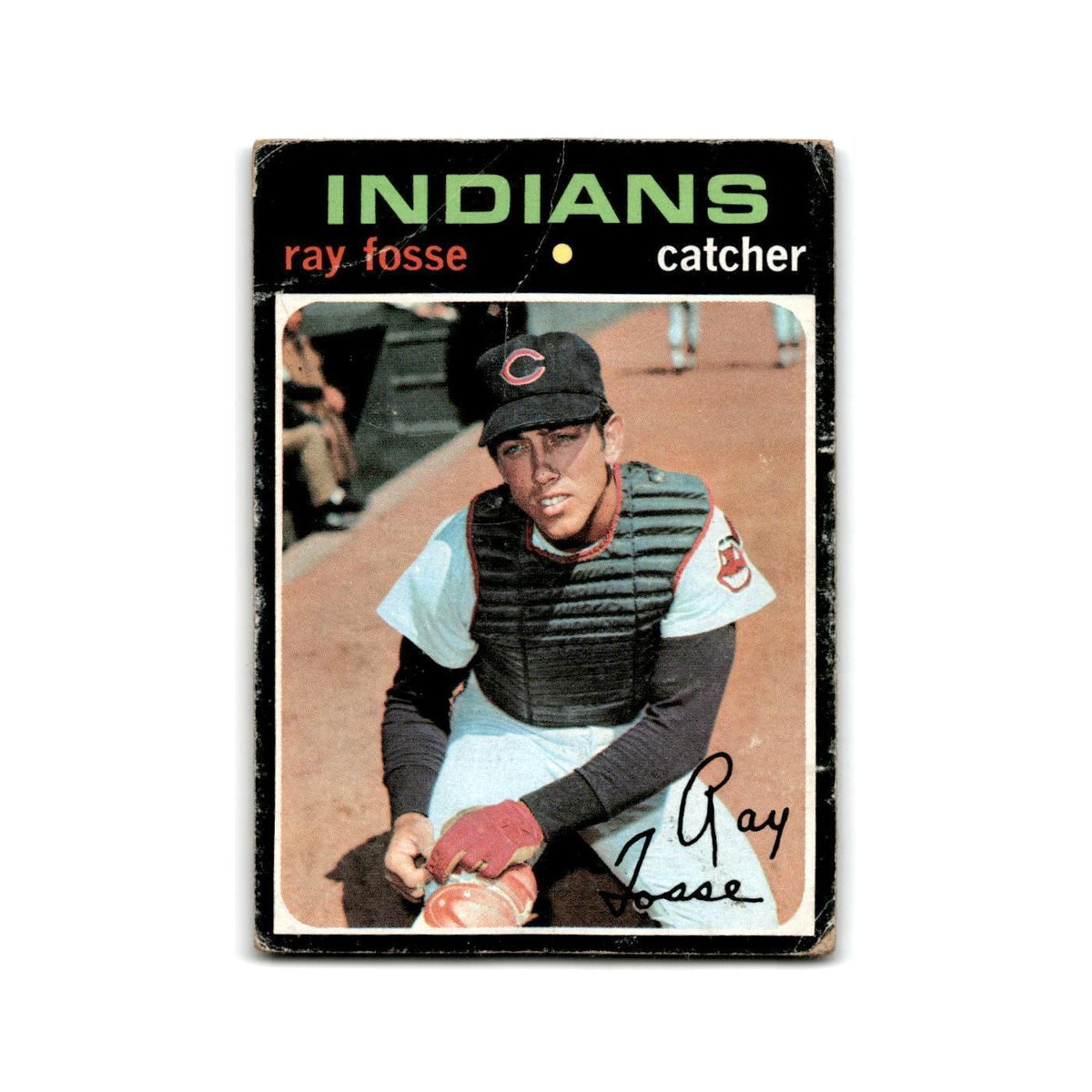 Ray Fosse 1971 Topps #125 Cleveland Indians Baseball Card Poor