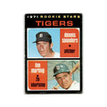 Tigers Rookies - Dennis Saunders Tim Marting Rookie 1971 Topps #423 Tigers Poor