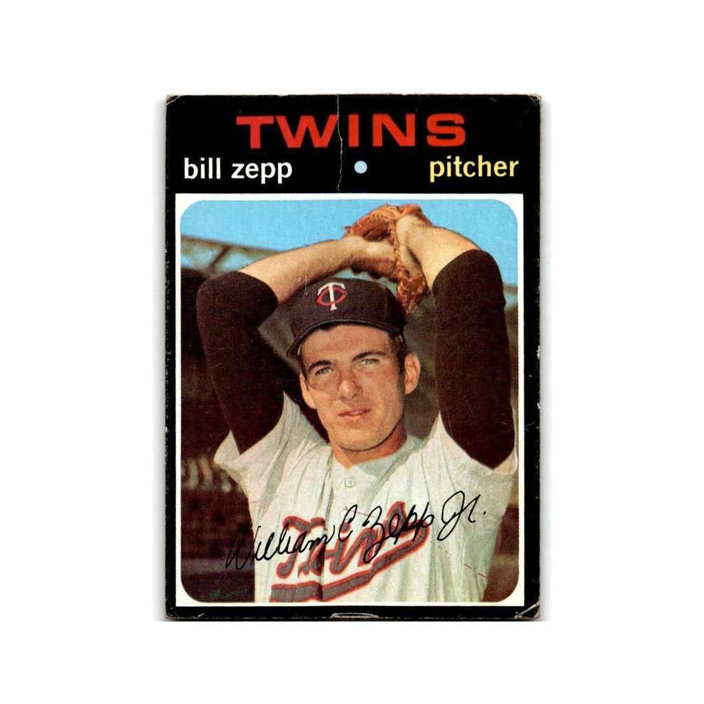 Bill Zepp 1971 Topps #271 Minnesota Twins Baseball Card Poor