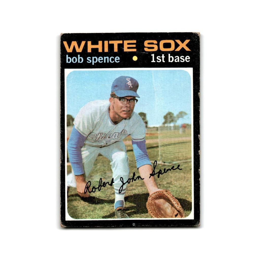 Bob Spence Rookie 1971 Topps #186 Chicago White Sox Baseball Card Poor