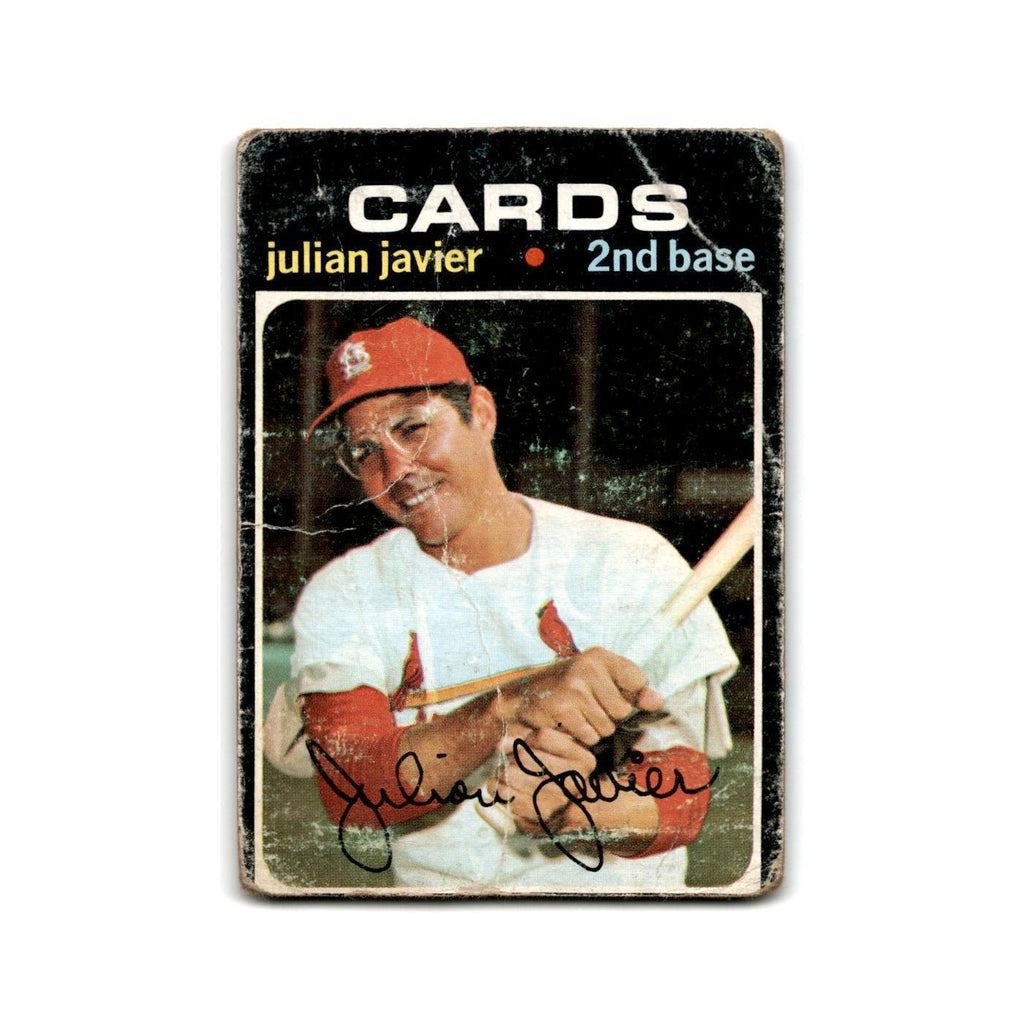 Julian Javier 1971 Topps #185 St. Louis Cardinals Baseball Card Poor