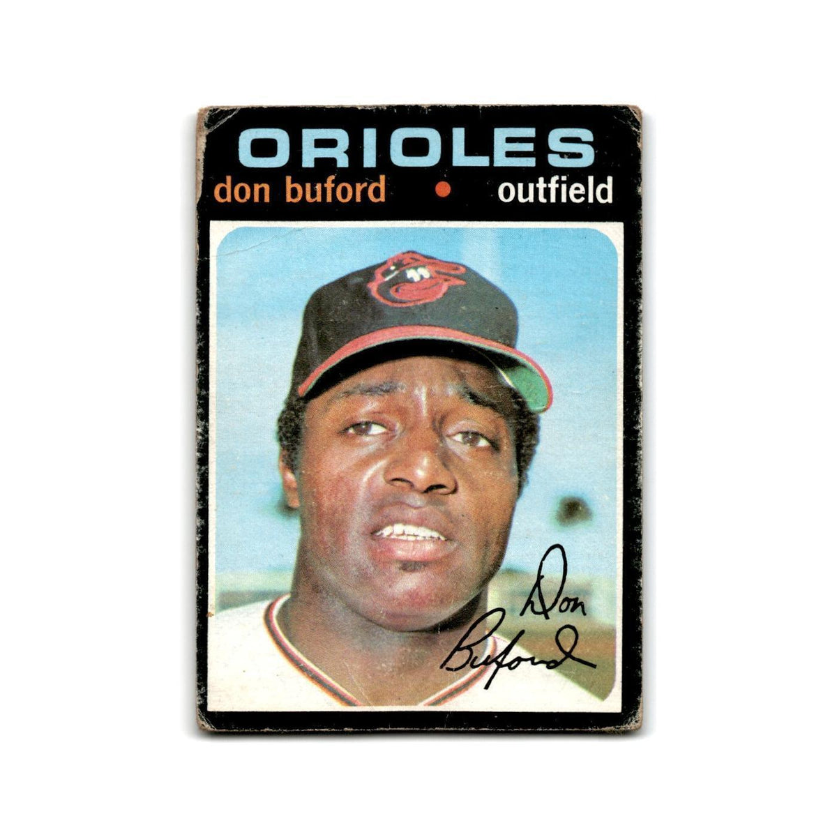 Don Buford 1971 Topps #29 Baltimore Orioles Baseball Card Poor